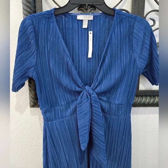 NWT ASOS PLISSE TEA MIDI DRESS - Picture 7 of 12